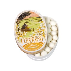 Bonbons Fleur d'Oranger, boîte ovale 50g