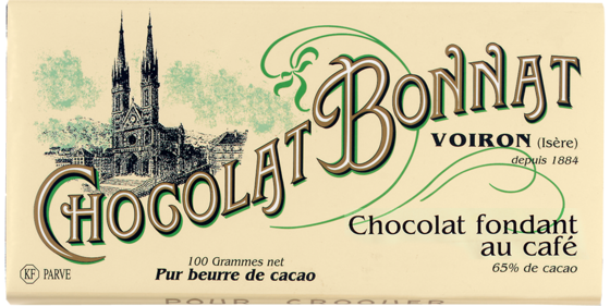 Chocolat fondant noir au café, 100 g