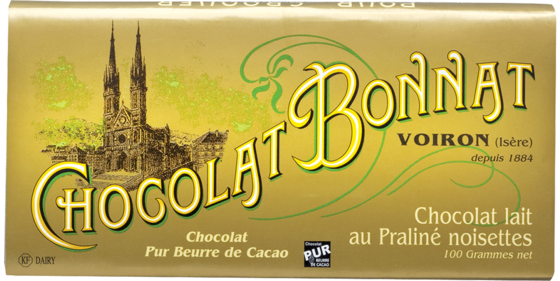 Chocolat Lait au Praliné noisettes, 100 g