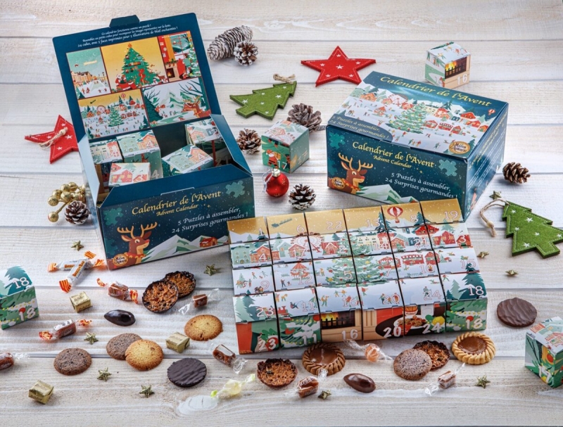 Calendrier de l’Avent - Confiseries, caramels, biscuits et chocolats 100% La Maison d’Armorine