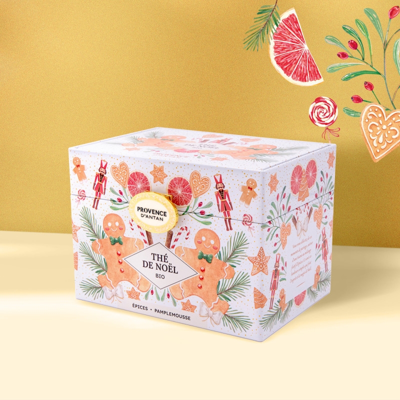 Coffret Thé de Noël Épices & Pamplemousse Bio* - 20 sachets