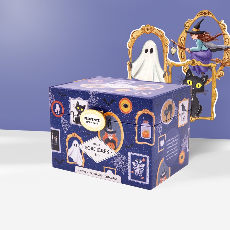 Tisane Sortilège des Sorcières BIO,  coffret métal 20 sachets