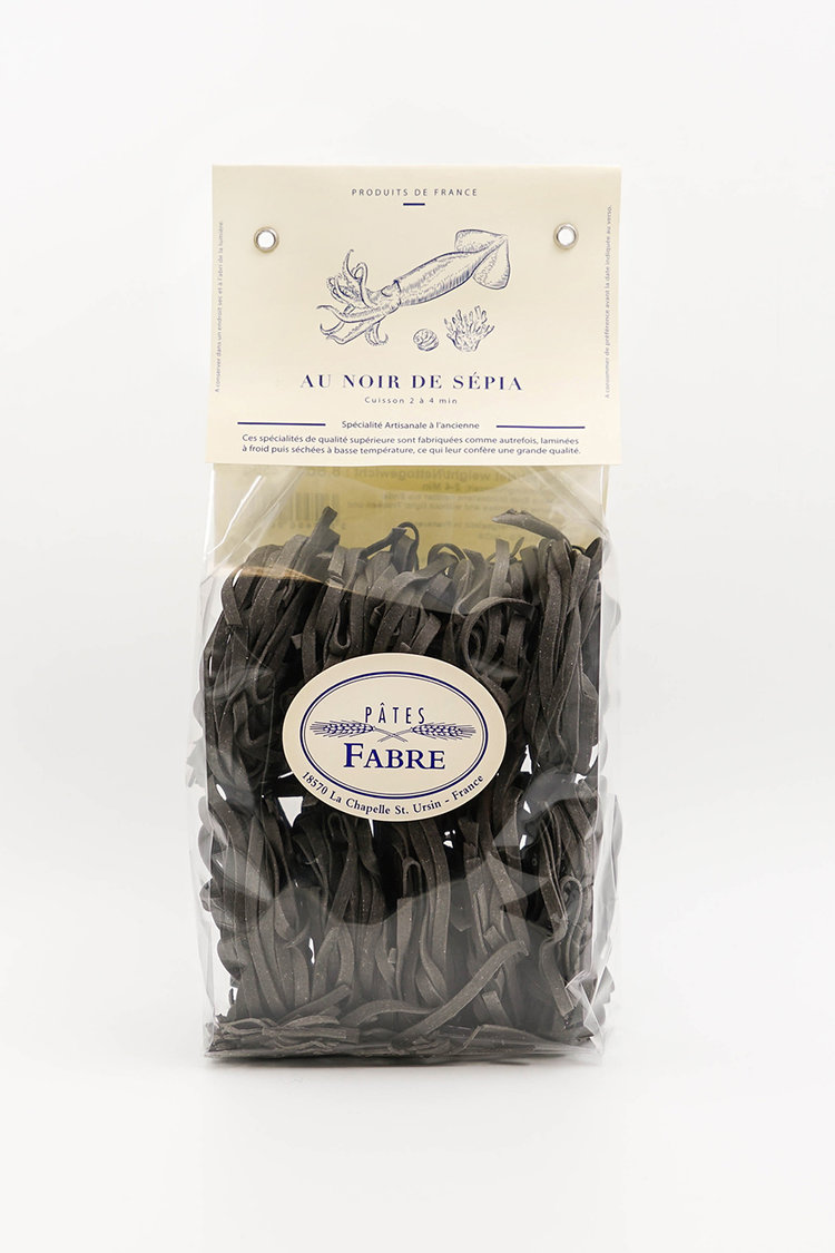Tagliatelles au Noir de Sepia , 250 g