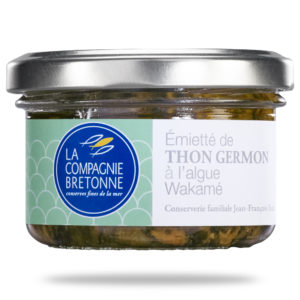 Emietté de thon Germon à l’algue Wakamé,  90 g