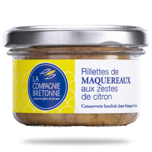 Rillettes de maquereaux aux zestes de citron, 90 g