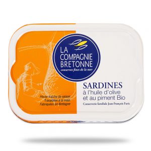 Sardines à l’huile d’olive et au piment Bio, 115 g
