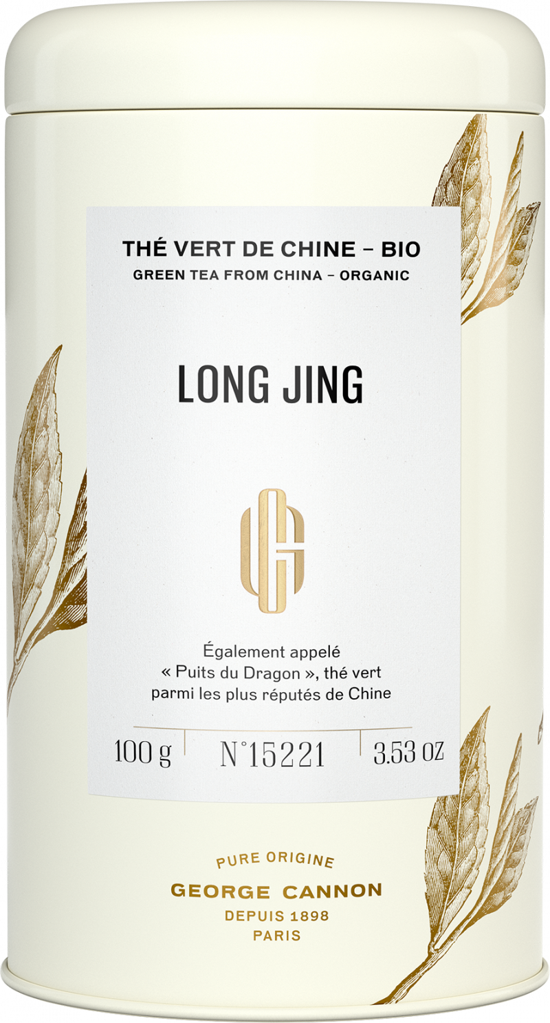 Thé vert de Chine BIO - LONG JING - Boîte 100g