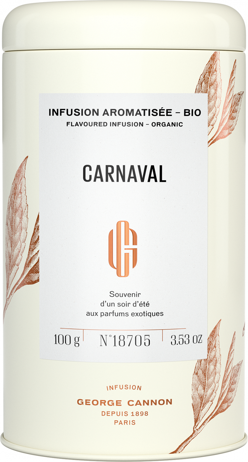 Infusion aromatisée BIO - CARNAVAL - Boîte 100g