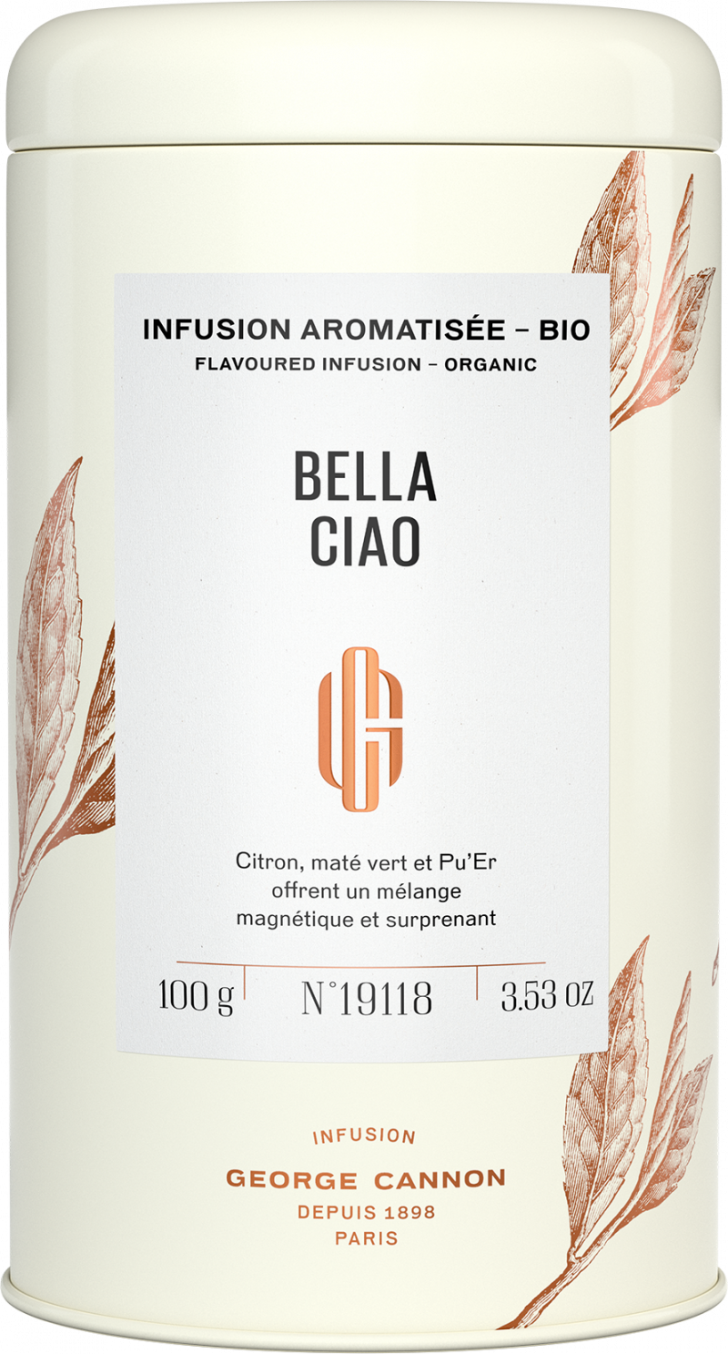 Infusion aromatisée BIO - BELLA CIAO - Boîte 100g
