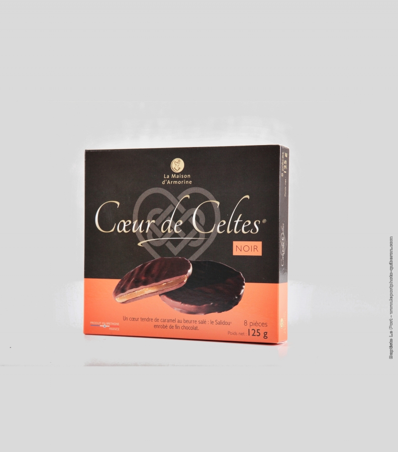 Coeurs de Celtes chocolat noir, 125g