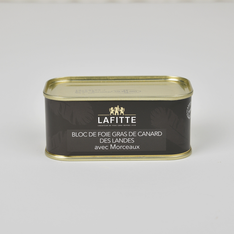 Bloc de foie gras de canard des Landes Lafitte, 130 g