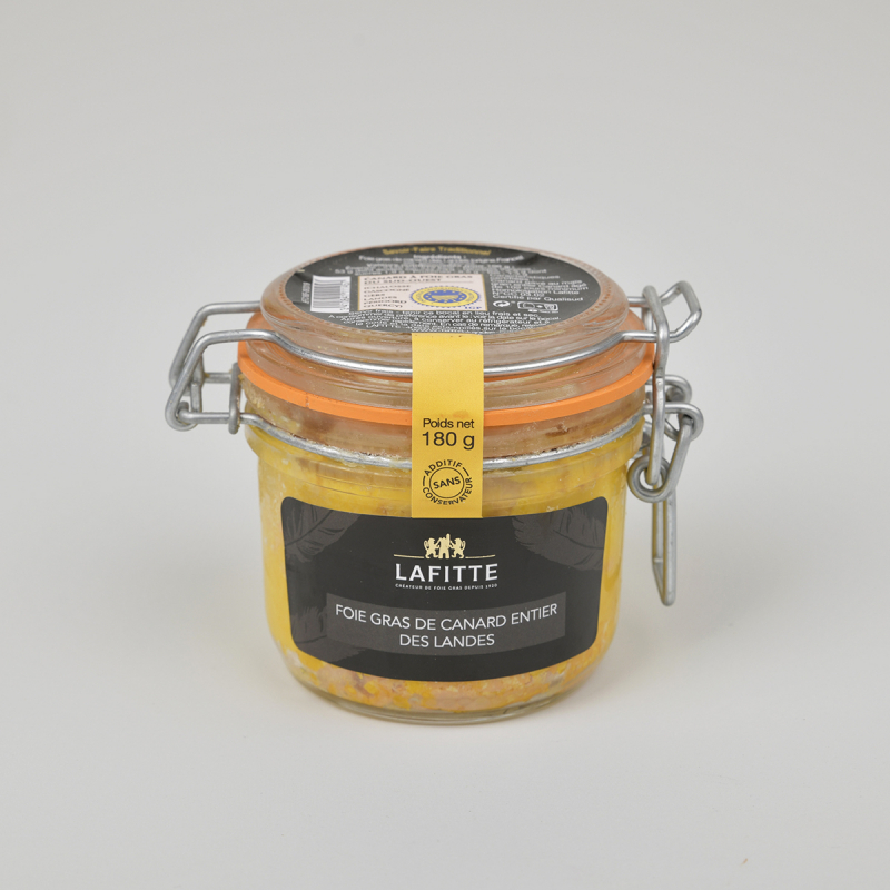 Foie Gras de Canard Entier des Landes Lafitte, bocal 180 g