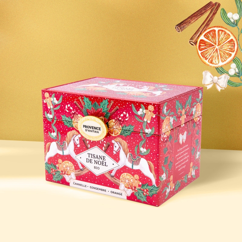 Coffre métal Tisane de Noël Orange & Cannelle Bio* - 20 sachets