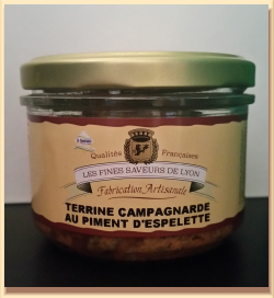 Terrine campagnarde au piment d’Espelette, 180 g