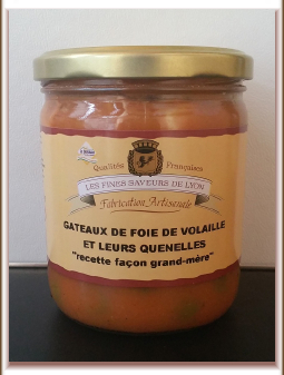 Gâteaux de foie de volaille et leurs quenelles "recette façon grand-mère" 380 g 