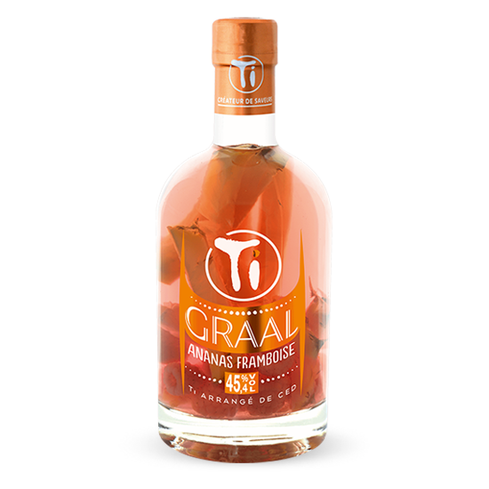 Ti Arrangés de Ced' GRAAL Ananas Framboise, 70 cl